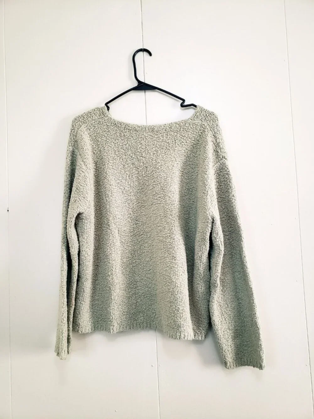 Vtg J Jill Womens S Sweater Sage Green Pullover Cozy Made In USA Casual Textured - Picture 2 of 5